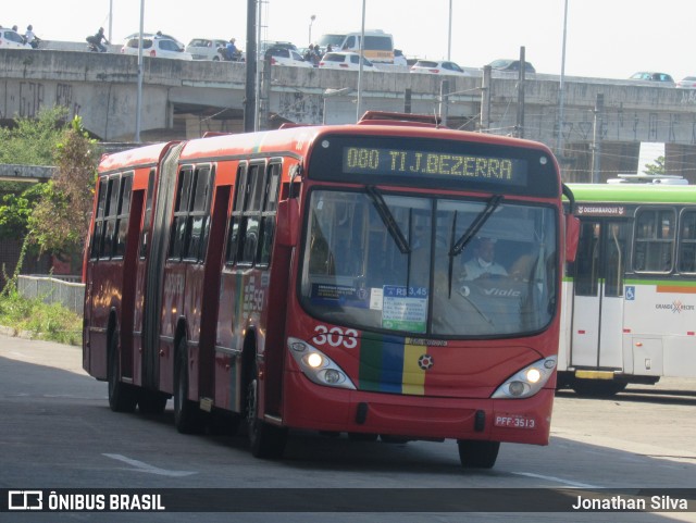 Borborema Imperial Transportes 303 na cidade de Recife, Pernambuco, Brasil, por Jonathan Silva. ID da foto: 8159208.