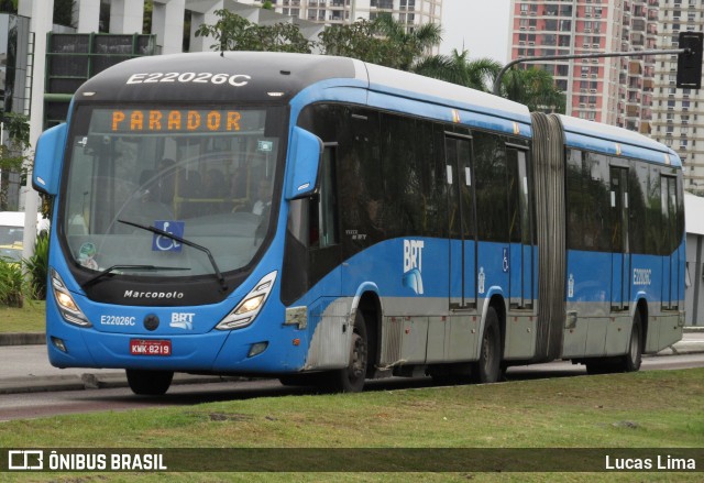 Translitoral Transportes E22026C na cidade de Rio de Janeiro, Rio de Janeiro, Brasil, por Lucas Lima. ID da foto: 8160092.