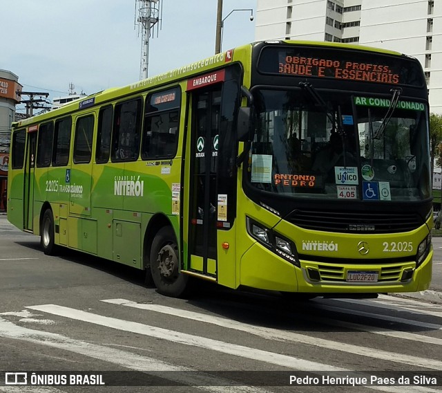 Santo Antônio Transportes Niterói 2.2.025 na cidade de Niterói, Rio de Janeiro, Brasil, por Pedro Henrique Paes da Silva. ID da foto: 8239645.