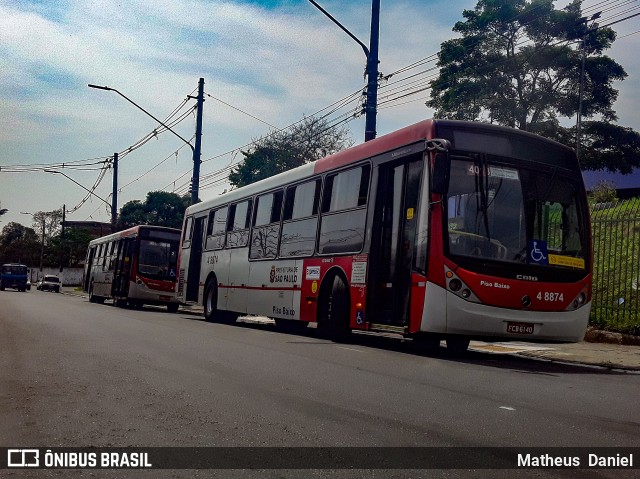 Express Transportes Urbanos Ltda 4 8874 na cidade de São Paulo, São Paulo, Brasil, por Matheus  Daniel. Número da foto: #8241765.