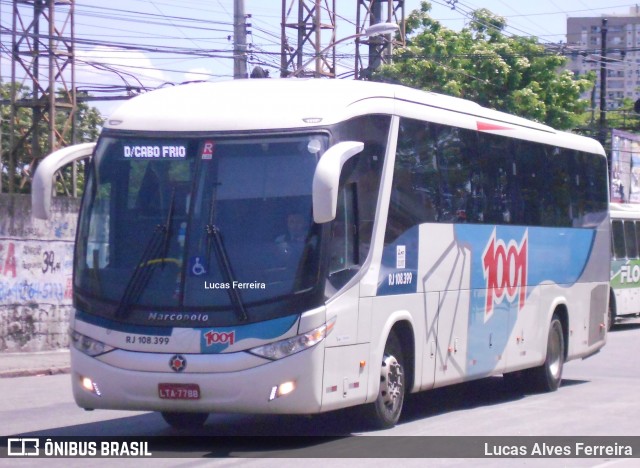 Auto Viação 1001 RJ 108.399 na cidade de Nova Iguaçu, Rio de Janeiro, Brasil, por Lucas Alves Ferreira. ID da foto: 8239908.