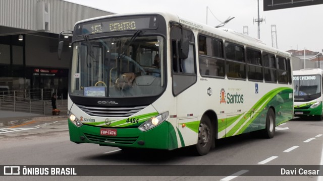 Viação Piracicabana Santos 4404 na cidade de Santos, São Paulo, Brasil, por Davi Cesar. Número da foto: #8239756.