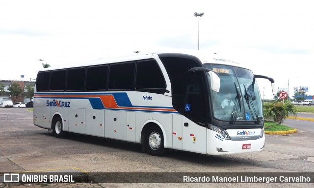 VUSC - Viação União Santa Cruz 2950 na cidade de Santa Cruz do Sul, Rio Grande do Sul, Brasil, por Ricardo Manoel Limberger Carvalho. ID da foto: 8163136.