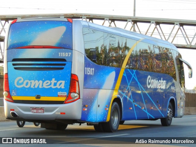 Viação Cometa 11507 na cidade de Belo Horizonte, Minas Gerais, Brasil, por Adão Raimundo Marcelino. ID da foto: 8164287.