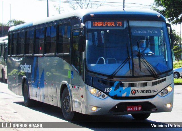 Transtusa - Transporte e Turismo Santo Antônio 107 na cidade de Joinville, Santa Catarina, Brasil, por Vinicius Petris. Número da foto: #8161539.