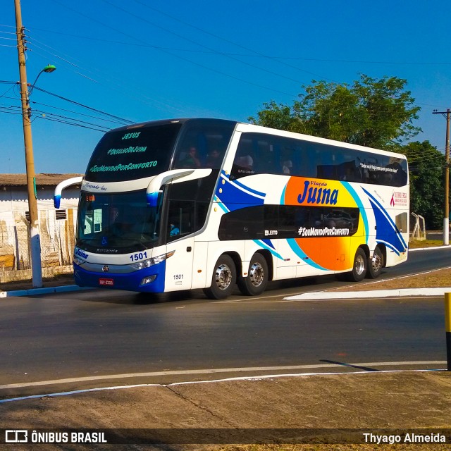 Viação Juína 1501 na cidade de Cuiabá, Mato Grosso, Brasil, por Thyago Almeida. ID da foto: 8162115.