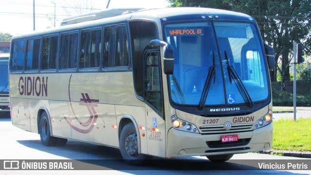 Gidion Transporte e Turismo 21207 na cidade de Joinville, Santa Catarina, Brasil, por Vinicius Petris. ID da foto: 8161549.