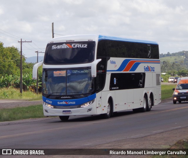 VUSC - Viação União Santa Cruz 4240 na cidade de Santa Cruz do Sul, Rio Grande do Sul, Brasil, por Ricardo Manoel Limberger Carvalho. Número da foto: #8163173.