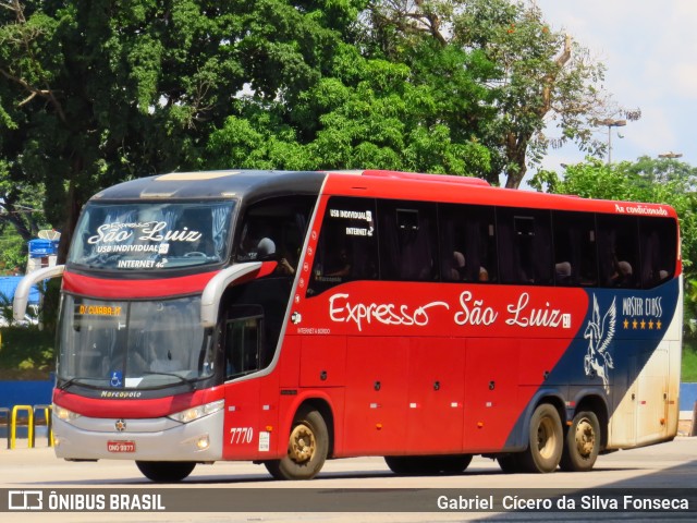 Expresso São Luiz 7770 na cidade de Goiânia, Goiás, Brasil, por Gabriel  Cícero da Silva Fonseca. ID da foto: 8163821.