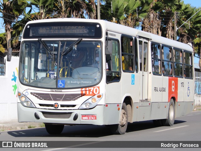 Real Alagoas de Viação 1170 na cidade de Maceió, Alagoas, Brasil, por Rodrigo Fonseca. ID da foto: 8163353.