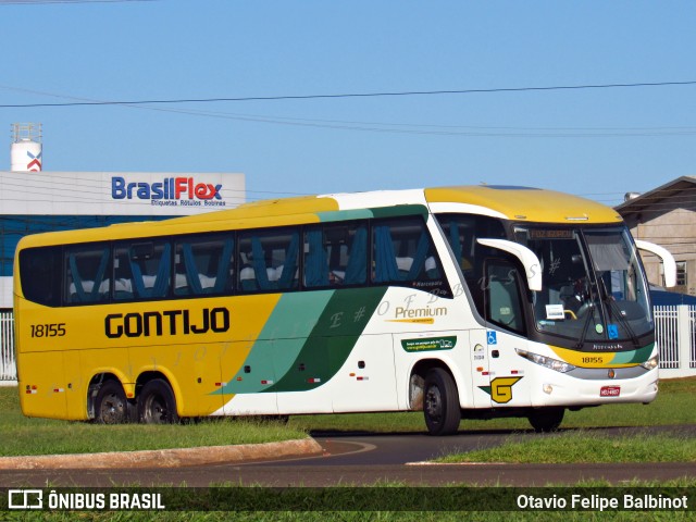 Empresa Gontijo de Transportes 18155 na cidade de Cascavel, Paraná, Brasil, por Otavio Felipe Balbinot. ID da foto: 8163640.