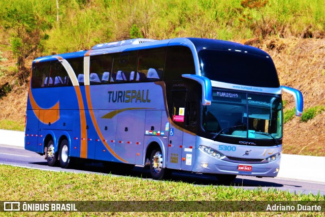 Turispall Transporte e Turismo 5300 na cidade de Areal, Rio de Janeiro, Brasil, por Adriano Duarte. ID da foto: 8162823.