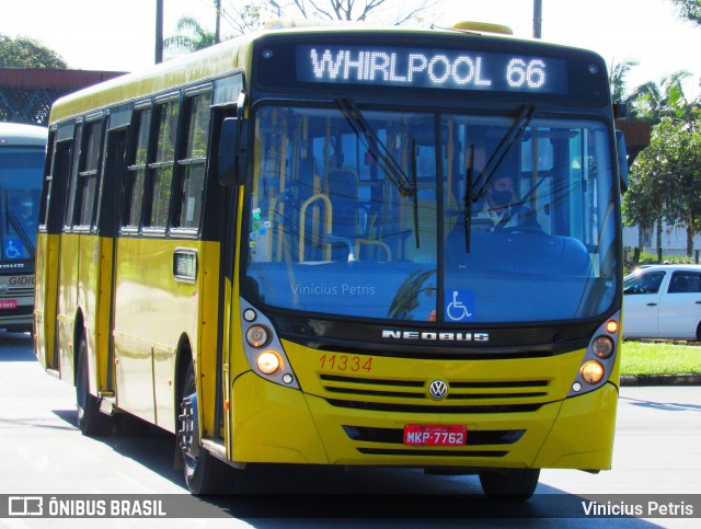 Gidion Transporte e Turismo 11334 na cidade de Joinville, Santa Catarina, Brasil, por Vinicius Petris. Número da foto: #8161542.