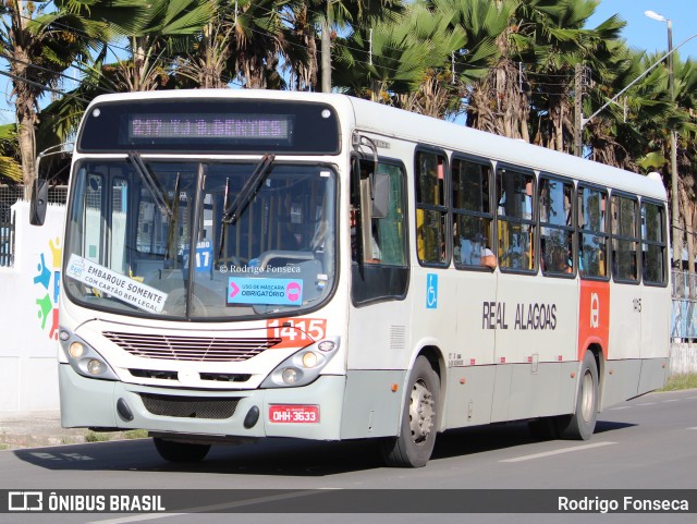 Real Alagoas de Viação 1415 na cidade de Maceió, Alagoas, Brasil, por Rodrigo Fonseca. ID da foto: 8163335.