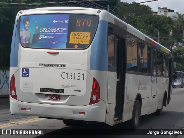 Transportes Barra C13131 na cidade de Rio de Janeiro, Rio de Janeiro, Brasil, por Jorge Gonçalves. ID da foto: 8161338.