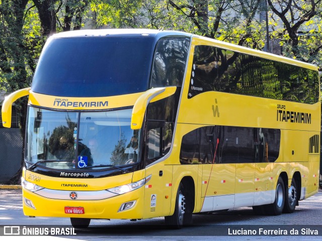 Viação Itapemirim 20001 na cidade de São Paulo, São Paulo, Brasil, por Luciano Ferreira da Silva. Número da foto: #8163361.
