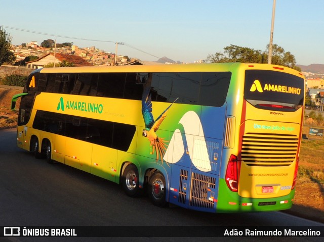 Viação Amarelinho 13302 na cidade de Belo Horizonte, Minas Gerais, Brasil, por Adão Raimundo Marcelino. ID da foto: 8164204.