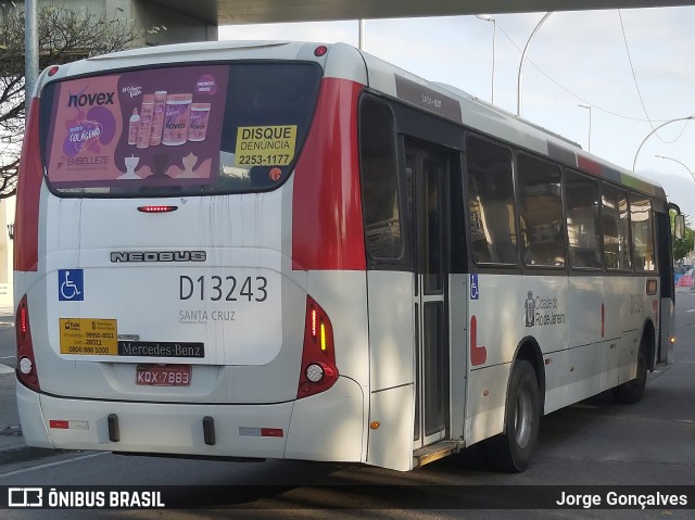 Transportes Barra D13243 na cidade de Rio de Janeiro, Rio de Janeiro, Brasil, por Jorge Gonçalves. Número da foto: #8161853.