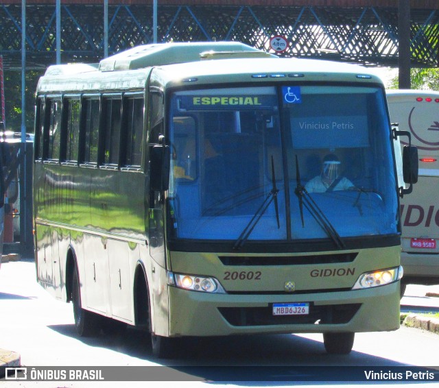 Gidion Transporte e Turismo 20602 na cidade de Joinville, Santa Catarina, Brasil, por Vinicius Petris. ID da foto: 8161547.