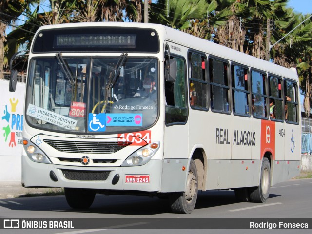 Real Alagoas de Viação 4034 na cidade de Maceió, Alagoas, Brasil, por Rodrigo Fonseca. Número da foto: #8163340.