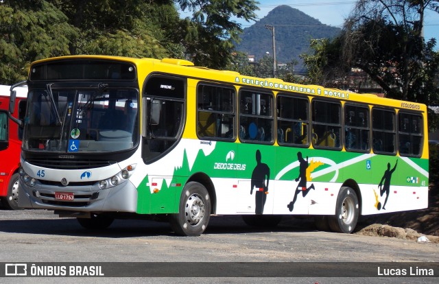 Viação Dedo de Deus 45 na cidade de Teresópolis, Rio de Janeiro, Brasil, por Lucas Lima. ID da foto: 8167125.