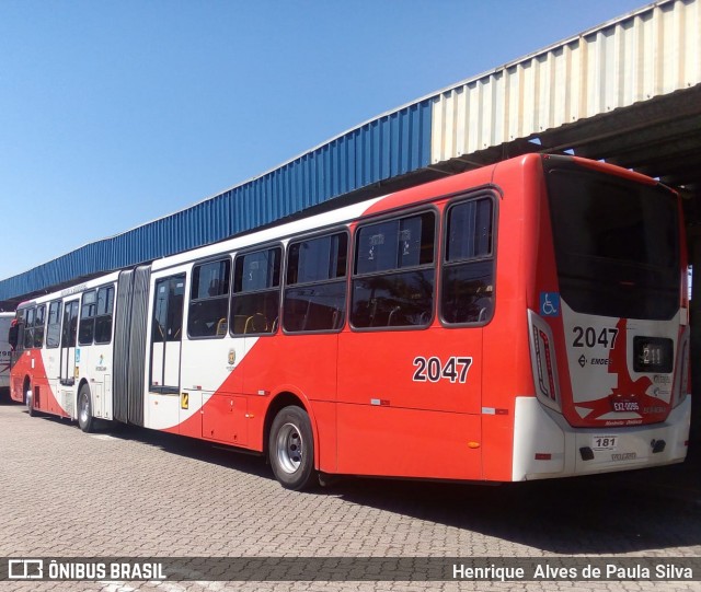 Itajaí Transportes Coletivos 2047 na cidade de Campinas, São Paulo, Brasil, por Henrique Alves de Paula Silva. Número da foto: #8166055.
