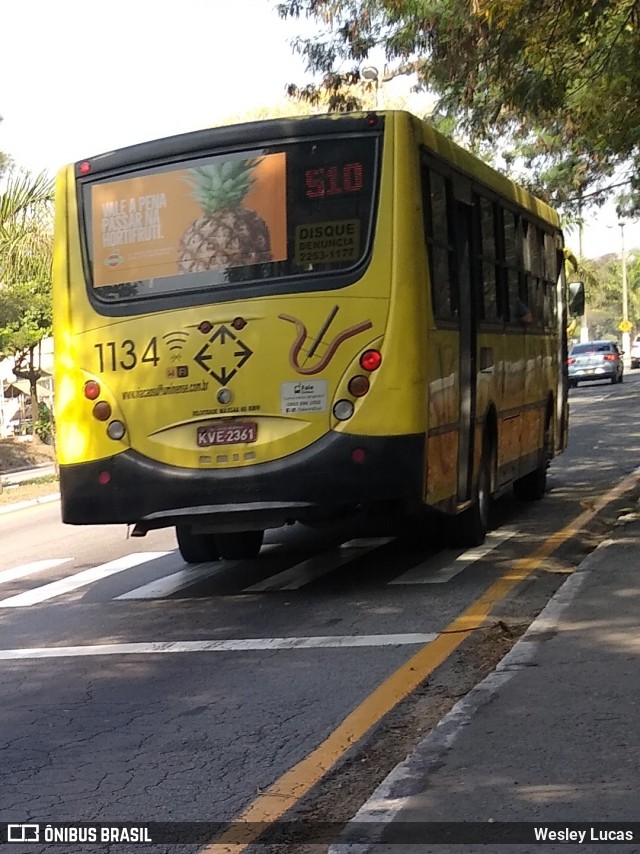 Viação Sul Fluminense 1134 na cidade de Volta Redonda, Rio de Janeiro, Brasil, por Wesley Lucas. ID da foto: 8164703.