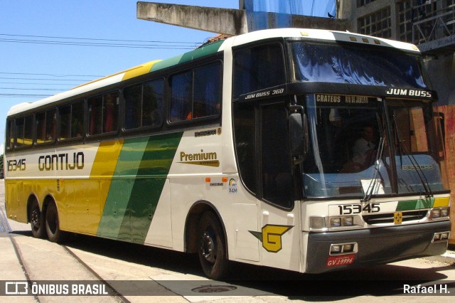 Empresa Gontijo de Transportes 15345 na cidade de Rio de Janeiro, Rio de Janeiro, Brasil, por Rafael H.. Número da foto: #8166661.