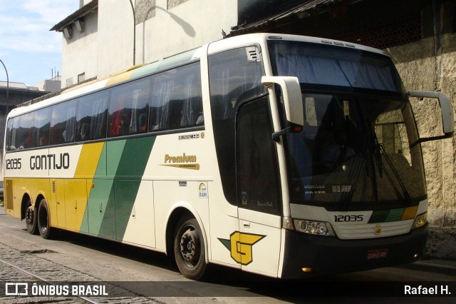 Empresa Gontijo de Transportes 12035 na cidade de Rio de Janeiro, Rio de Janeiro, Brasil, por Rafael H.. ID da foto: 8166452.