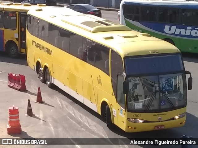 Viação Itapemirim 47001 na cidade de Rio de Janeiro, Rio de Janeiro, Brasil, por Alexandre Figueiredo Pereira. Número da foto: #8167218.