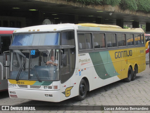 Empresa Gontijo de Transportes 11445 na cidade de Belo Horizonte, Minas Gerais, Brasil, por Lucas Adriano Bernardino. ID da foto: 8165168.