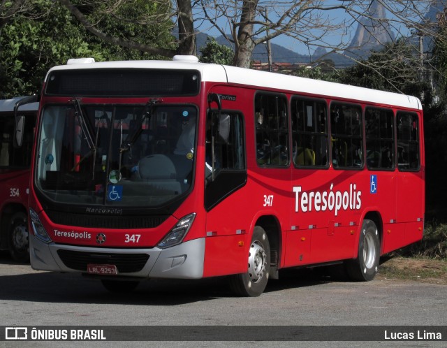 Viação Dedo de Deus 347 na cidade de Teresópolis, Rio de Janeiro, Brasil, por Lucas Lima. ID da foto: 8167181.