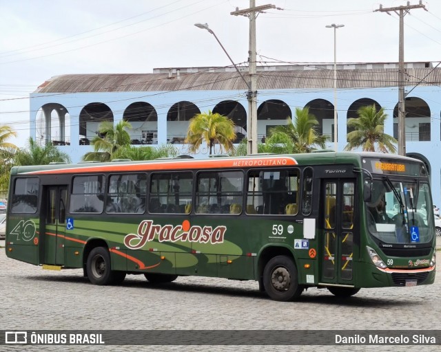 Viação Graciosa 59 na cidade de Paranaguá, Paraná, Brasil, por Danilo Marcelo Silva. Número da foto: #8166040.