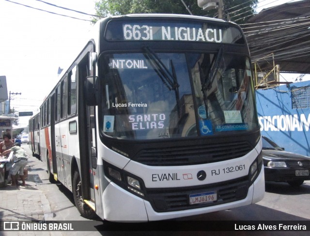 Evanil Transportes e Turismo RJ 132.061 na cidade de Nova Iguaçu, Rio de Janeiro, Brasil, por Lucas Alves Ferreira. Número da foto: #8167018.