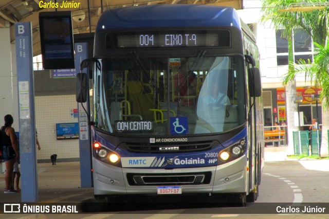 HP Transportes Coletivos 20801 na cidade de Goiânia, Goiás, Brasil, por Carlos Júnior. ID da foto: 8166497.