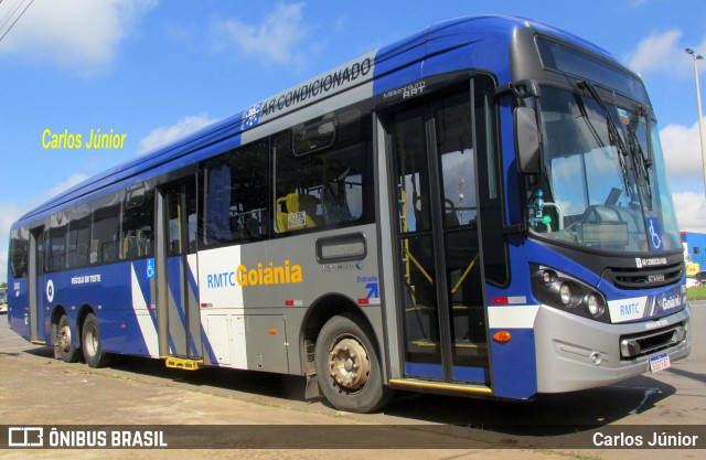 HP Transportes Coletivos 20801 na cidade de Aparecida de Goiânia, Goiás, Brasil, por Carlos Júnior. ID da foto: 8166506.