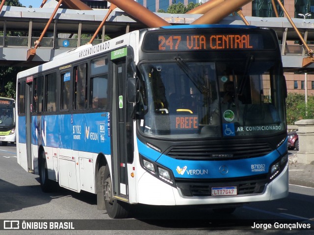 Viação Verdun B71082 na cidade de Rio de Janeiro, Rio de Janeiro, Brasil, por Jorge Gonçalves. Número da foto: #8165802.