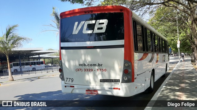 Viação Campo Belo - VCB Transportes 779 na cidade de Formiga, Minas Gerais, Brasil, por Diego Felipe. ID da foto: 8169081.