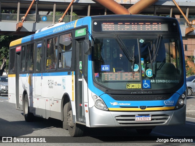 Viação Redentor C47644 na cidade de Rio de Janeiro, Rio de Janeiro, Brasil, por Jorge Gonçalves. Número da foto: #8170151.