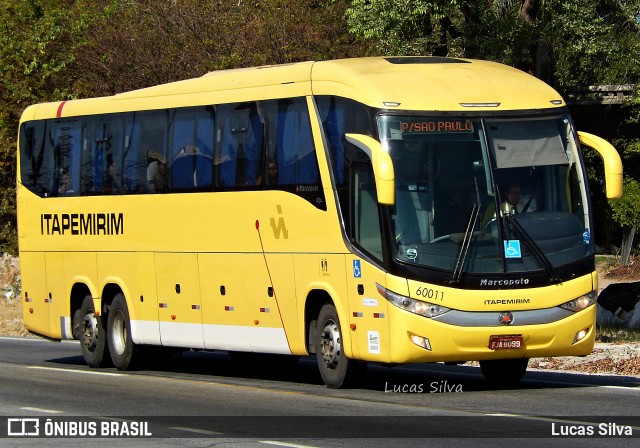 Viação Itapemirim 60011 na cidade de Jaboatão dos Guararapes, Pernambuco, Brasil, por Lucas Silva. Número da foto: #8169247.