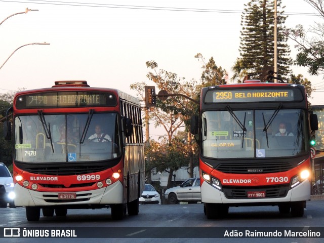 Eldorado Transportes 77030 na cidade de Belo Horizonte, Minas Gerais, Brasil, por Adão Raimundo Marcelino. ID da foto: 8170668.