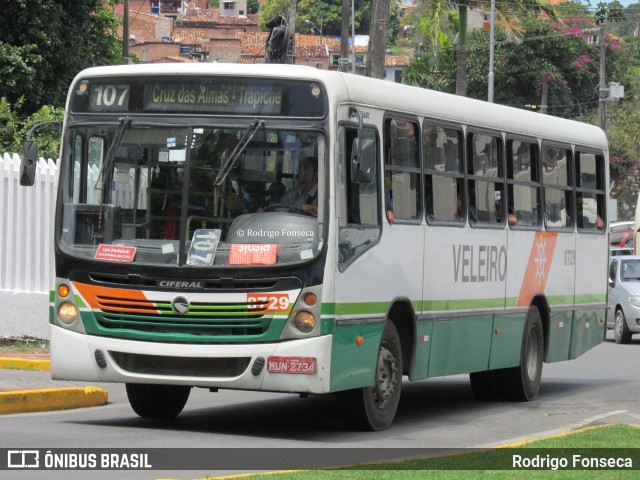 Auto Viação Veleiro 8729 na cidade de Maceió, Alagoas, Brasil, por Rodrigo Fonseca. ID da foto: 8169290.