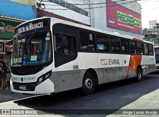 Evanil Transportes e Turismo RJ 132.061 na cidade de Nova Iguaçu, Rio de Janeiro, Brasil, por Jorge Lucas Araújo. Número da foto: #8168026.