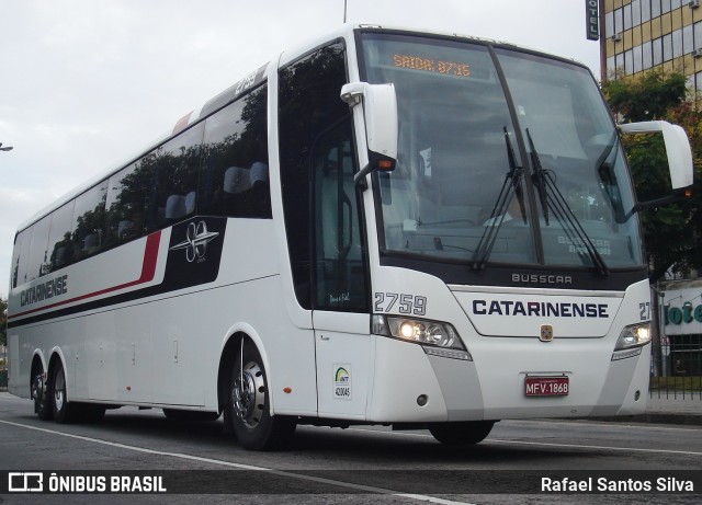 Auto Viação Catarinense 2759 na cidade de Curitiba, Paraná, Brasil, por Rafael Santos Silva. Número da foto: #8167570.