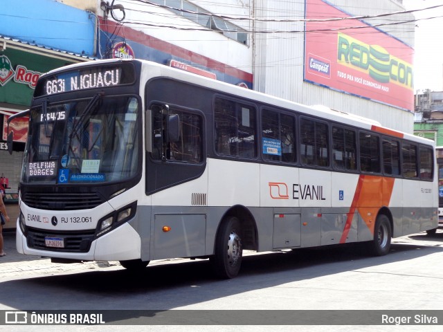 Evanil Transportes e Turismo RJ 132.061 na cidade de Nova Iguaçu, Rio de Janeiro, Brasil, por Roger Silva. ID da foto: 8169219.