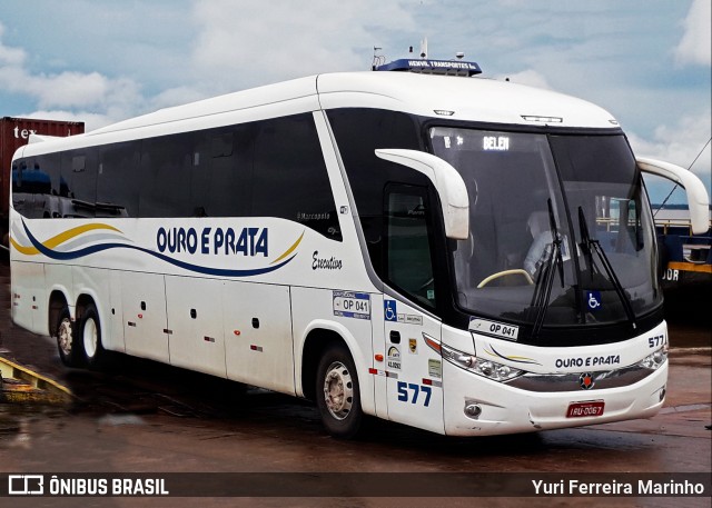 Viação Ouro e Prata 577 na cidade de Belém, Pará, Brasil, por Yuri Ferreira Marinho. Número da foto: #8167966.