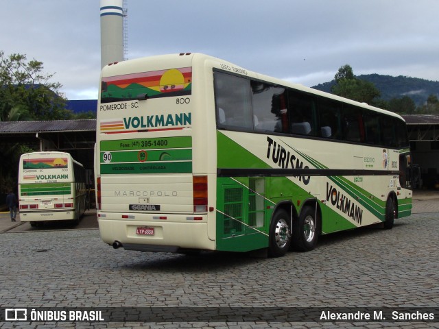 Empresa de Transportes Coletivos Volkmann 800 na cidade de Pomerode, Santa Catarina, Brasil, por Alexandre M.  Sanches. ID da foto: 8169777.