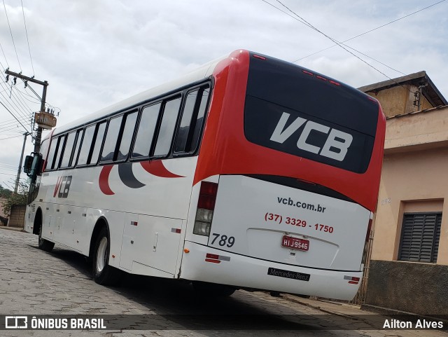 Viação Campo Belo - VCB Transportes 789 na cidade de Pains, Minas Gerais, Brasil, por Ailton Alves. ID da foto: 8167636.