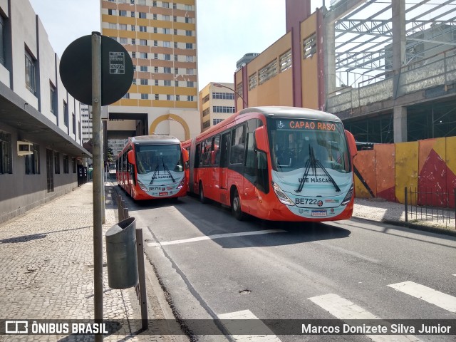 Transporte Coletivo Glória BE722 na cidade de Curitiba, Paraná, Brasil, por Marcos Donizete Silva Junior. Número da foto: #8168150.