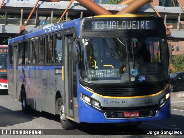 Viação Vila Real B11558 na cidade de Rio de Janeiro, Rio de Janeiro, Brasil, por Jorge Gonçalves. ID da foto: 8169971.